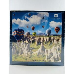 Finance of America Reverse 200 Piece Jigsaw Puzzle Hot Air Balloons SEALED